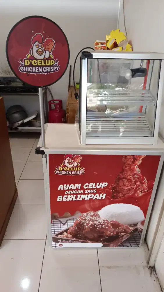 Gerobak/Stand Bongkar Pasang Ayam D'Celup