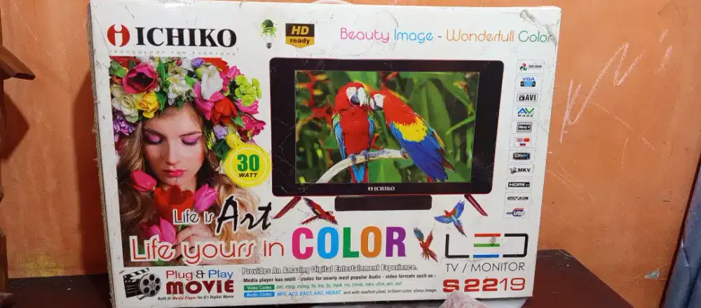 TV Led 22 inch, jarang di pakai