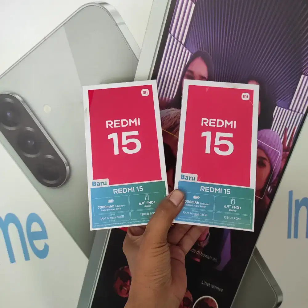 FAST RESPON WA Xiaomi Redmi 15 NFC 8+8/128 Garansi resmi 1thn