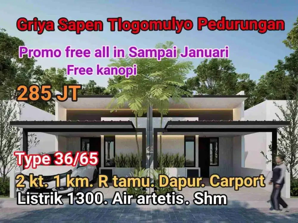 rumah murah 6 menit ke Gor Manunggal jati pedurungan