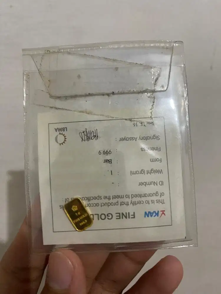 Emas Antam cetakan retro