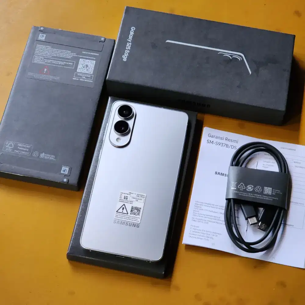 Samsung S25 edge 5G 12/256GB Silver Titanium Garansi Resmi SEIN