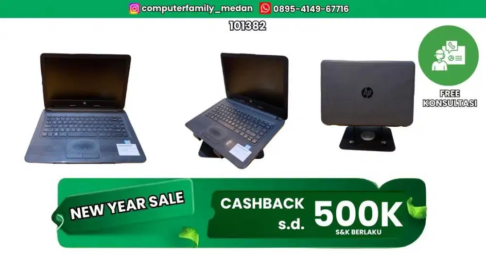 HP 240 G5 LAPTOP PC I3 6006U 4GB 500GB MULUS