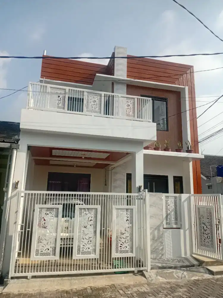 Dikontrakan rumah 2 tingkat baru selsai dibangun