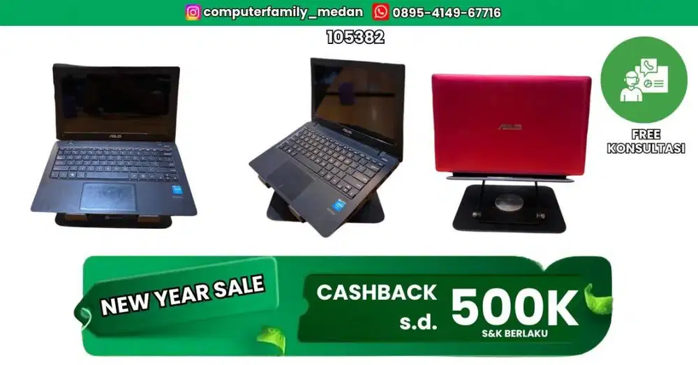 ASUS X200MA CELERON N2840 RAM 2GB SSD 256GB (12)INC HD