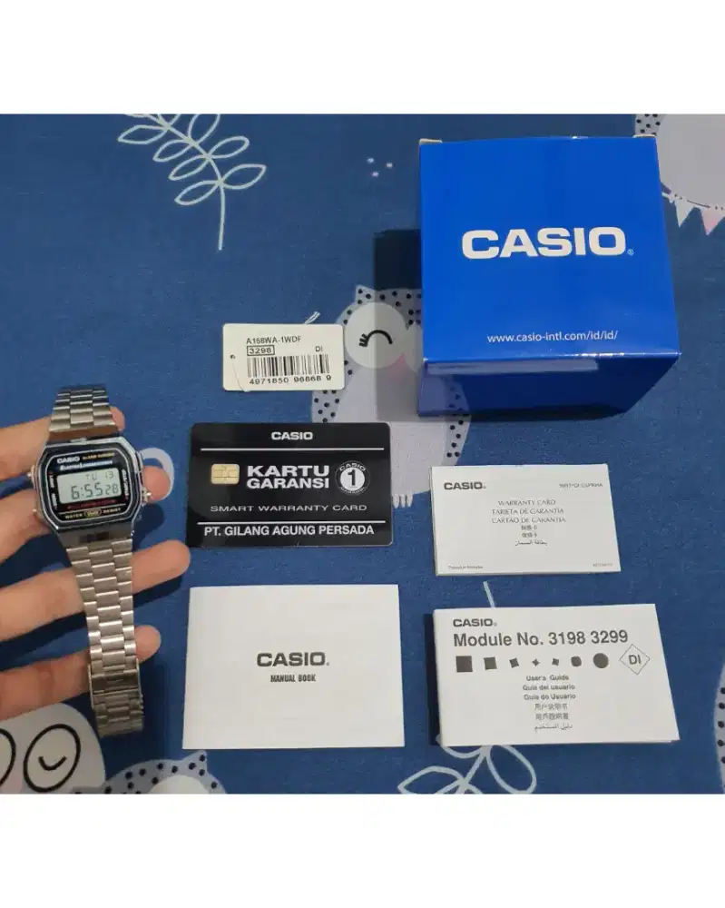 Casio general vintage A168WA A168WA-1W original fullset
