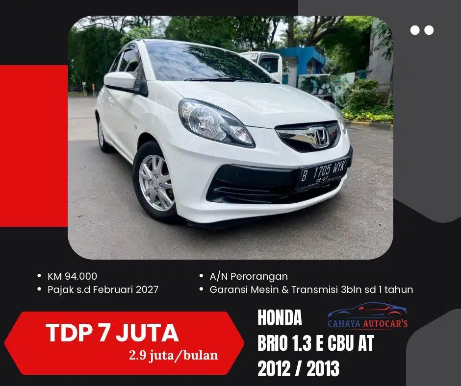 Honda Brio 1.3 E CBU at 2013 Tdp7 JT Honda matic