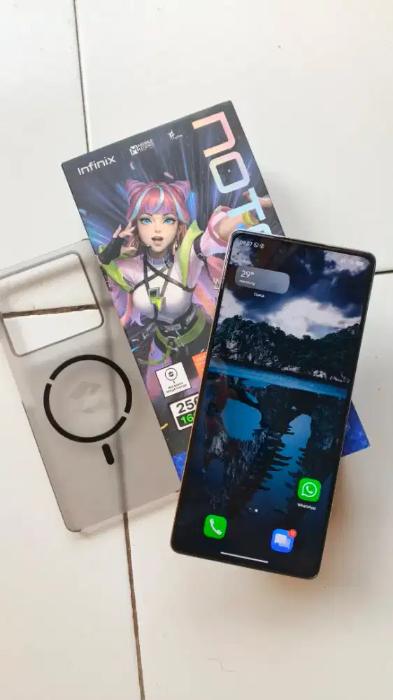 infinix note 40 8+8 256 fullset orian no minus