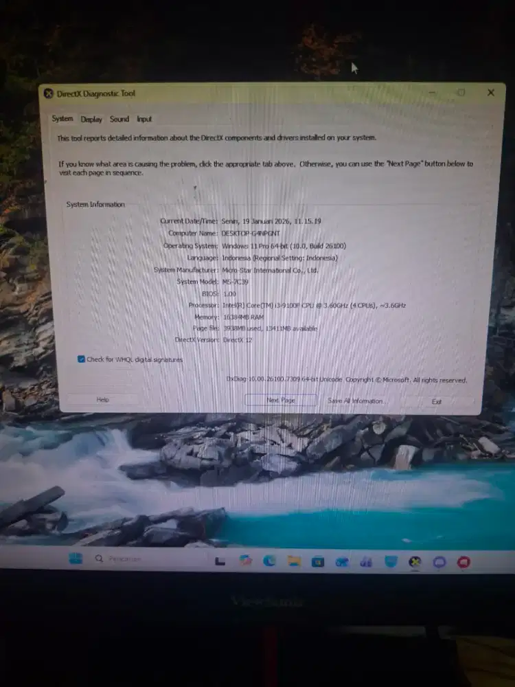 MURAH Pc Gaming Editing Pc Fullset core i3 gen 9 gtx 1660 super 1660s