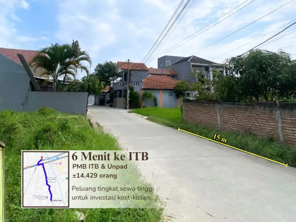 Tanah Komplek Jatinangor Dekat ITB& Unpad - Potensi Investasi Tinggi