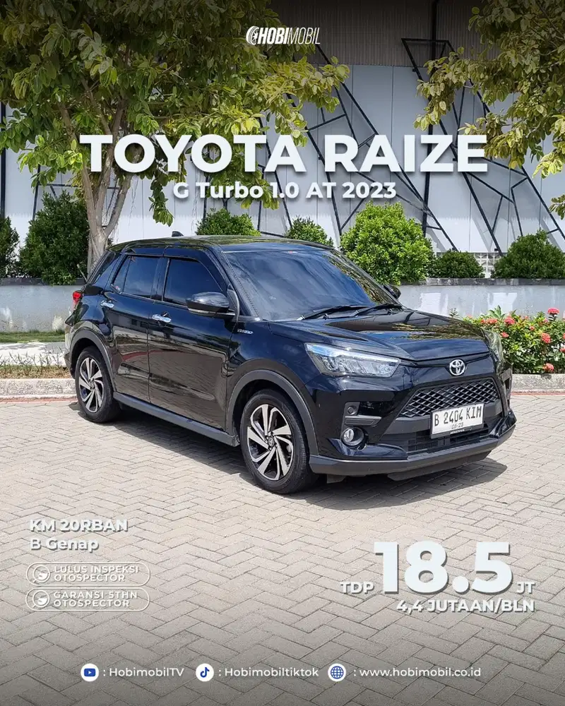 Raize G Turbo 1.0 AT Thn 2023
