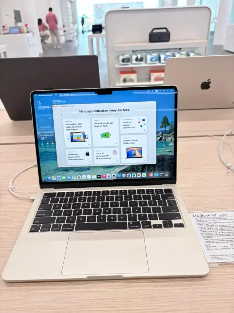 Macbook air M2 13inch bersegel garansi resmi Apple