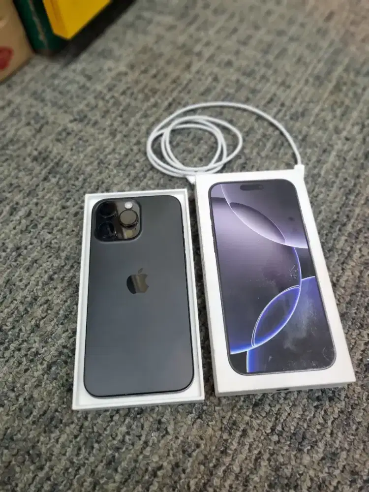 IPhone 16 Pro Max 256GB Ibox Fullset Second Mulus 100% Original