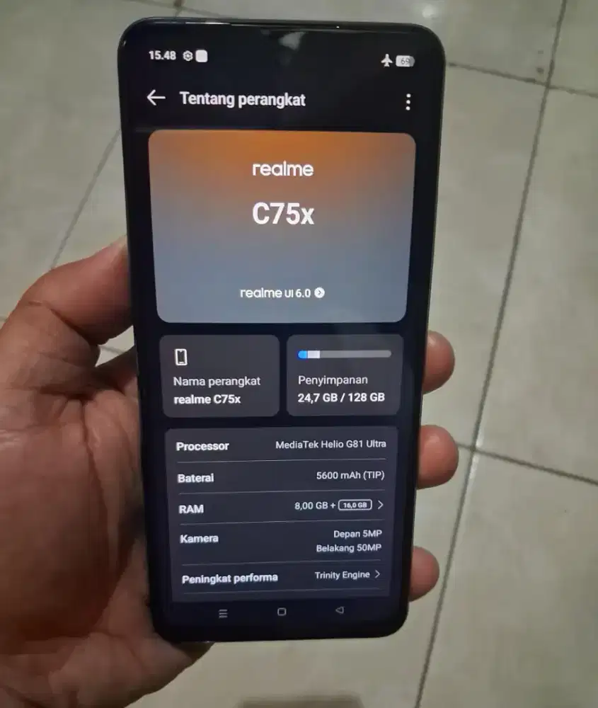 Realme C75x 8/128 Nominus muluss