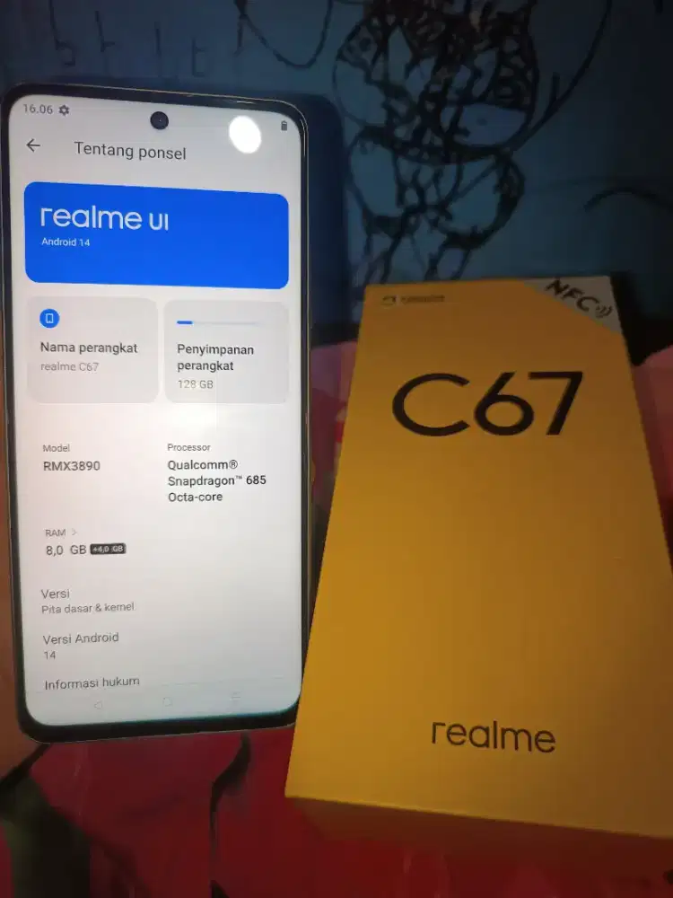 REALME C 67 4G RAM 8/18