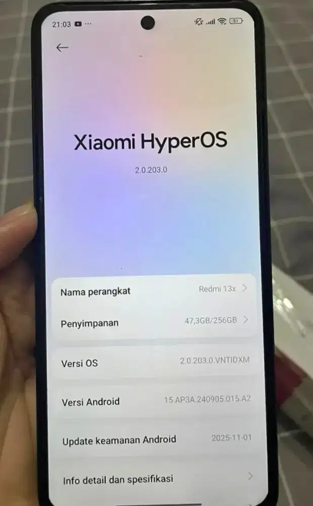 Redmi 13x 8+8/256 fulset
