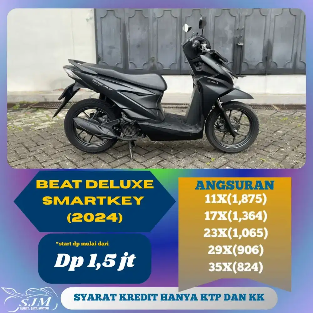 HONDA BEAT DELUXE SMARTKEY 2024 MESIN HALUS