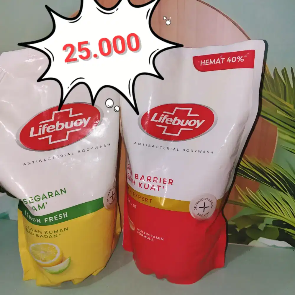 Body wash Lifebuoy lemon dan total 10 800ml