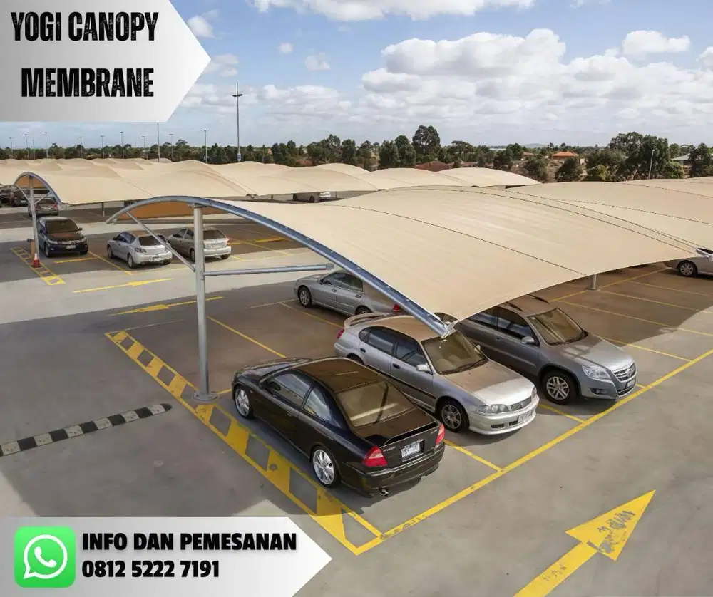 Kanopi membran lapangan padel futsall