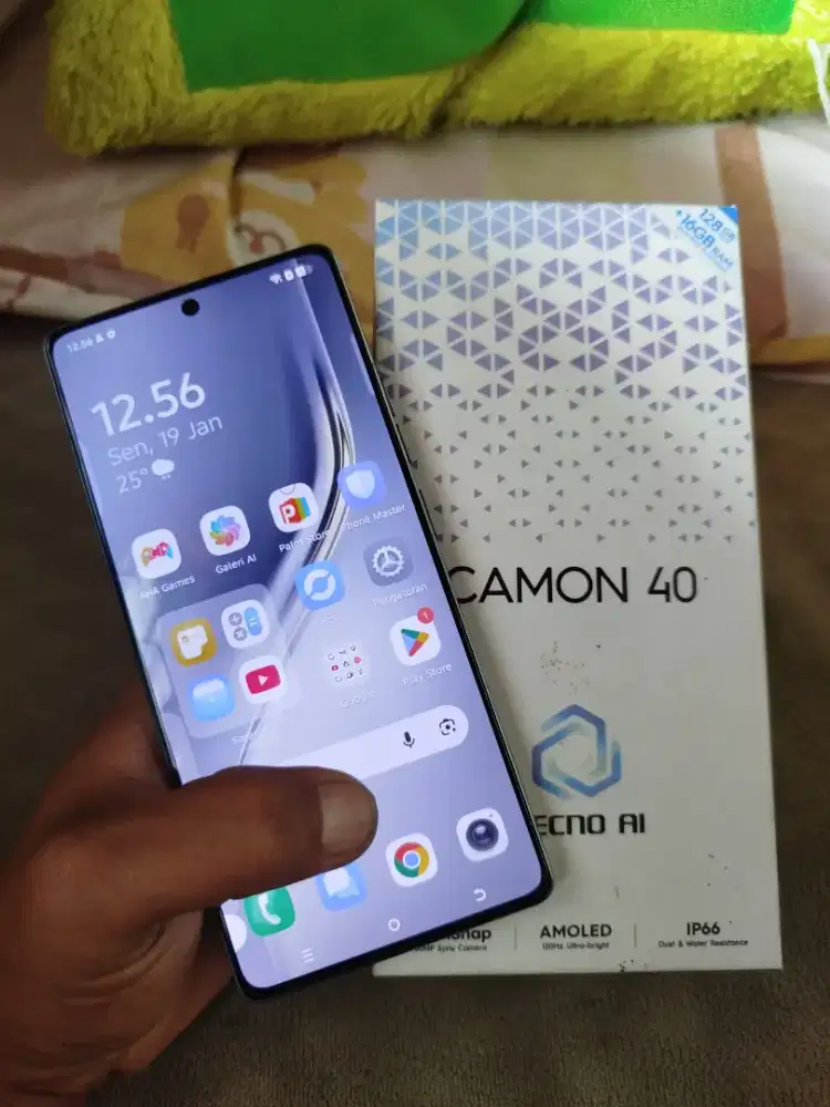 tecno camon 40 ram 8/128gb lengkap