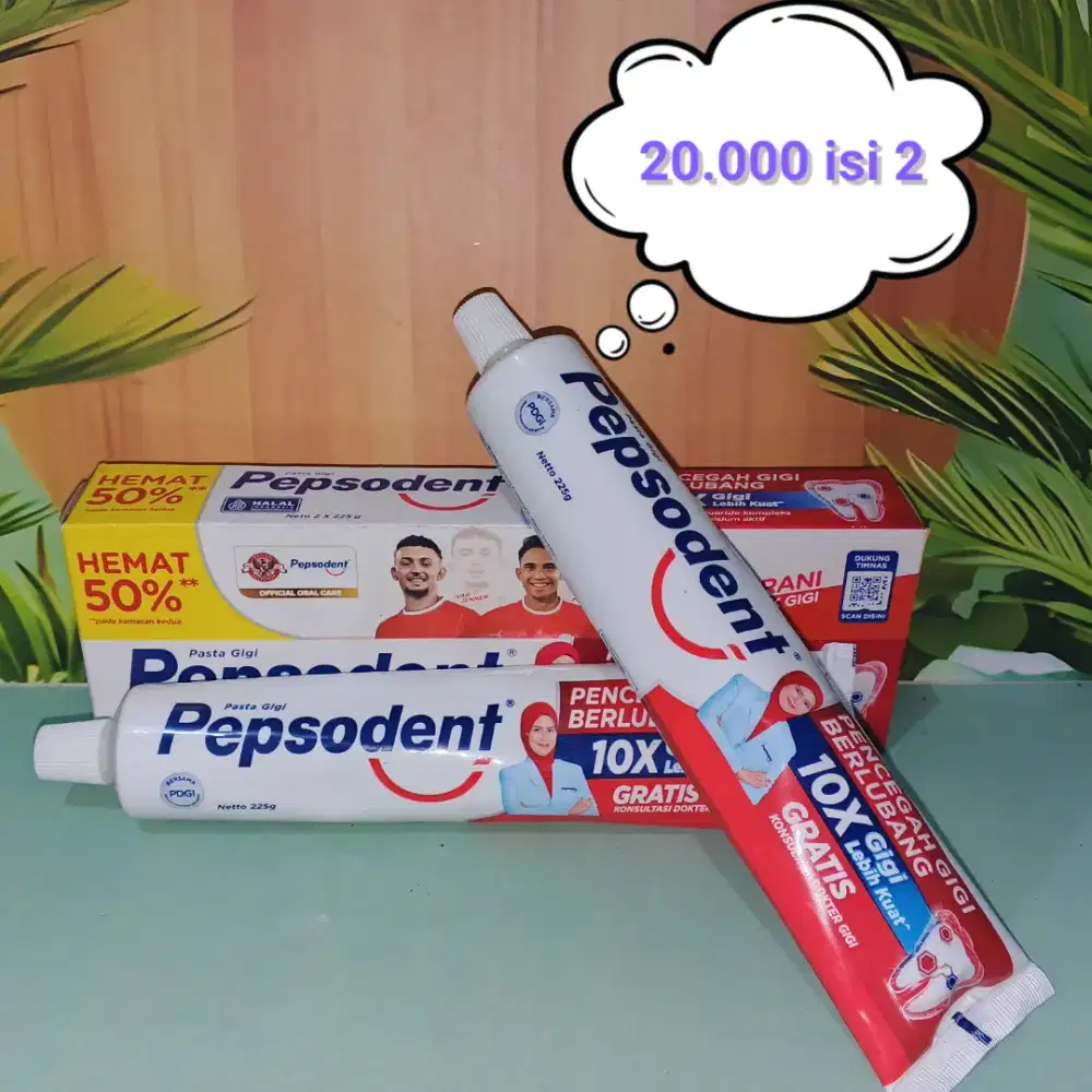 Pepsodent value pack 225gramx 2