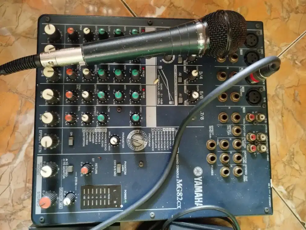 MIXER YAMAHA + SOUNDCARD + MICROPHONE