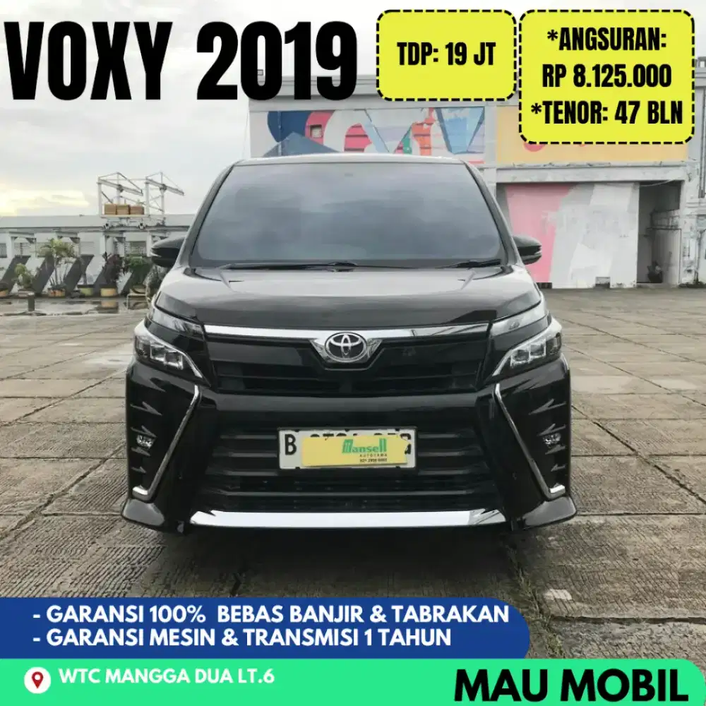 TDP 19JT, Voxy 2019/2020 Hitam KM 55rb