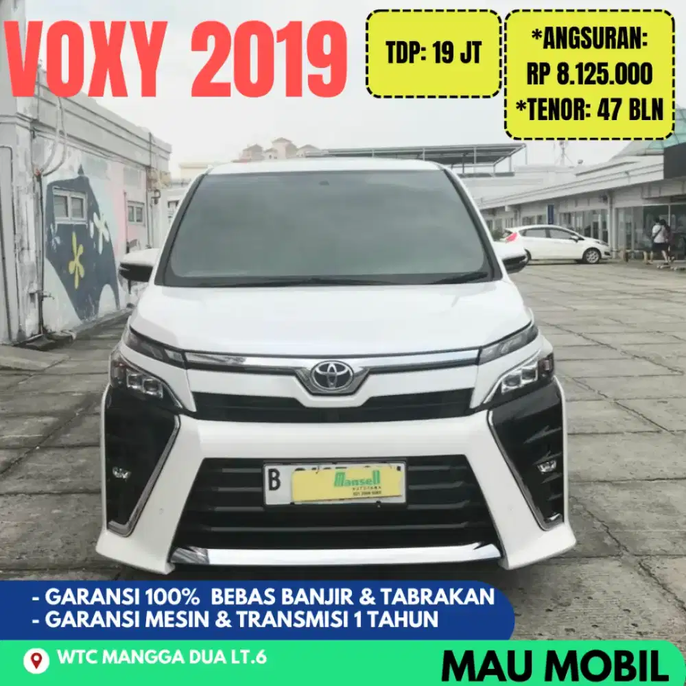 TDP 19JT, Voxy 2019/2020 Putih KM 40rb
