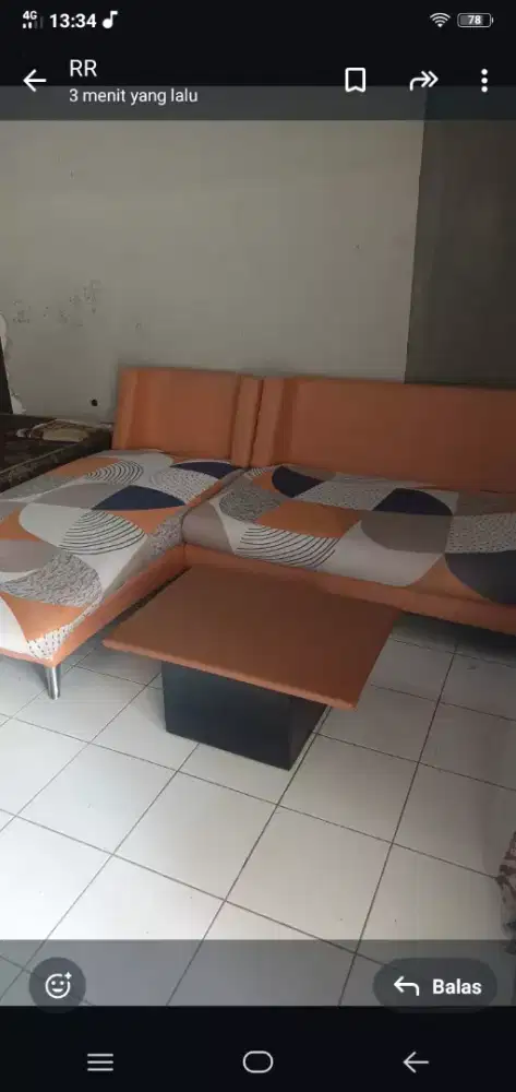 Jual murah 1 set sofa L