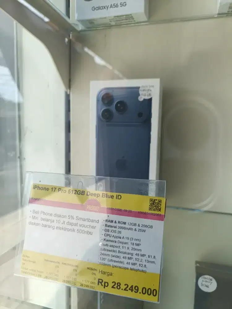 Kredit Kredivo iPhone 17 Pro 512GB Bunga 0 Tanpa Dp