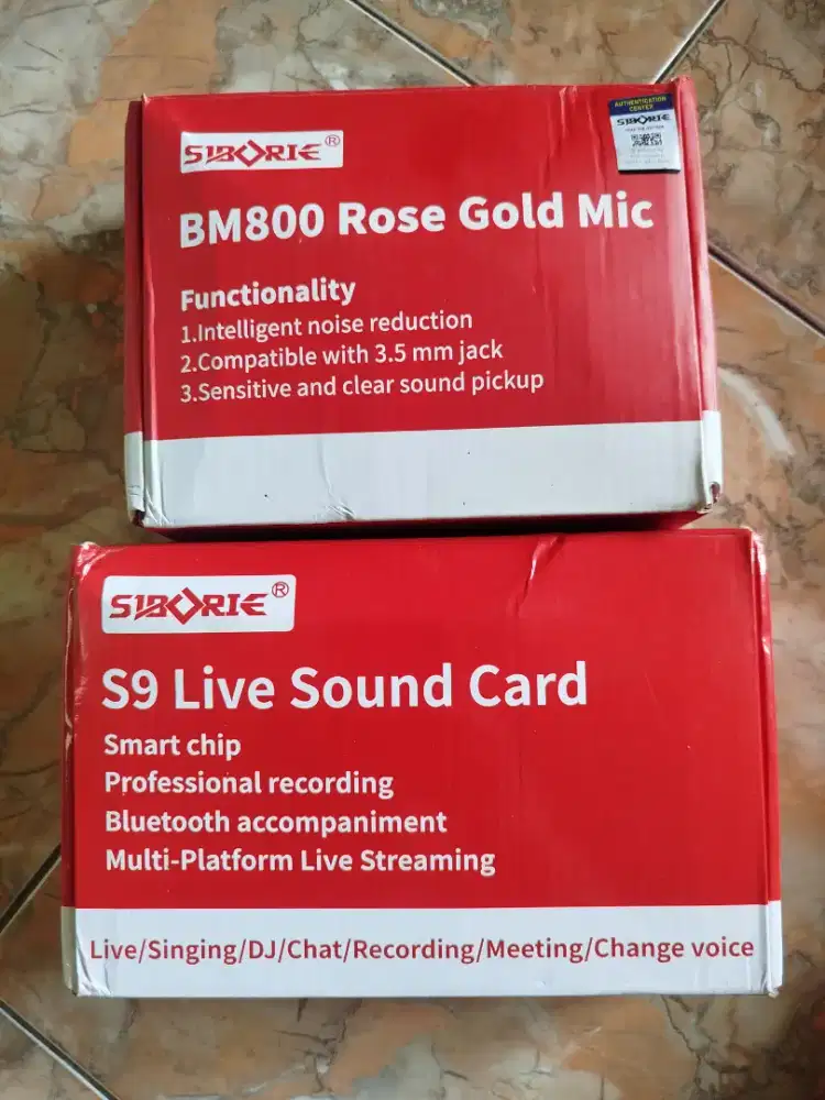 soundcard + mic condensor