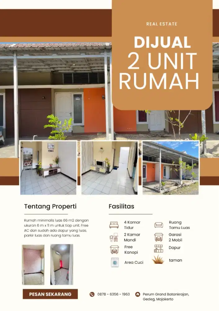 JUAL 2 UNIT RUMAH ( WA For Fast Respon )