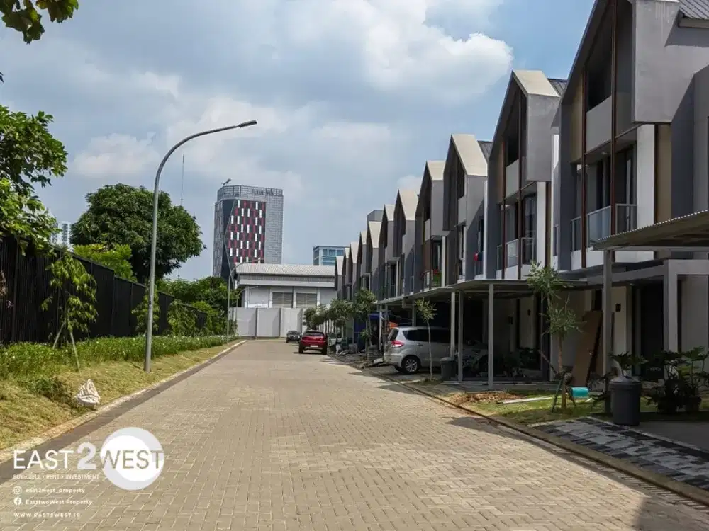Sewa Rumah Cluster Yuthica BSD City Tangerang Selatan Unit Baru Semi Furnished Lokasi Nyaman Strategis