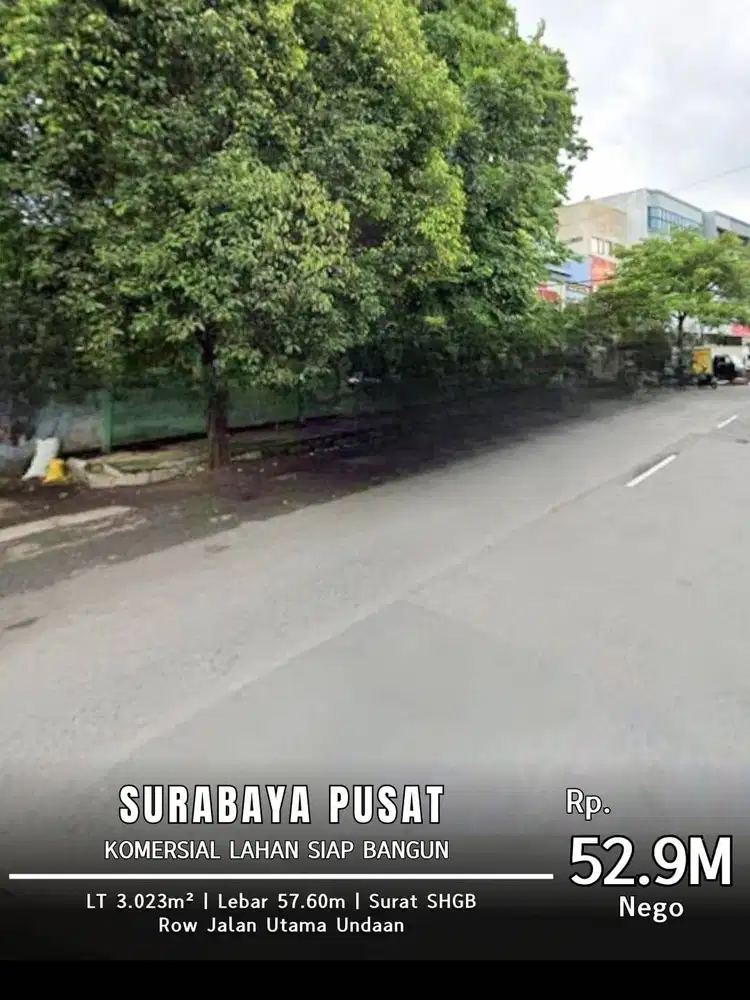 LAHAN KOMERSIL Surabaya PUSAT Cocok untuk USAHA
