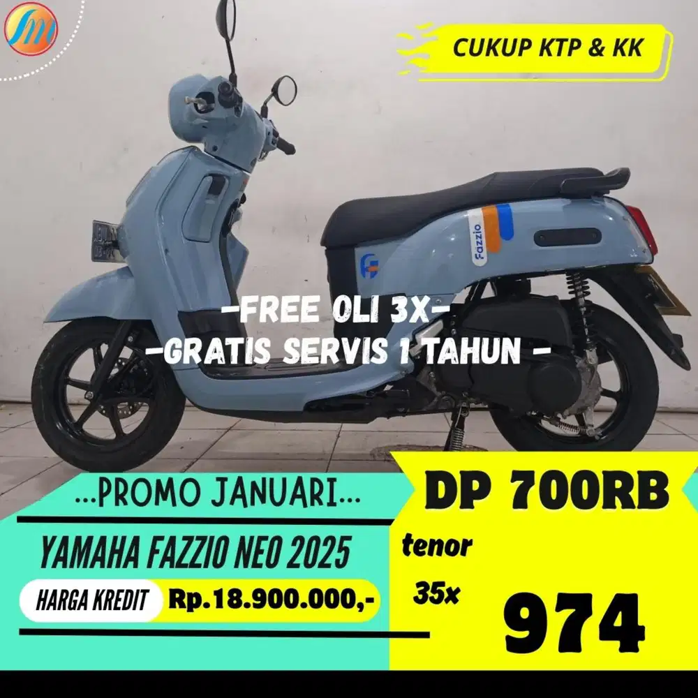 YAMAHA FAZZIO NEO 2025 DP 700RIBU ANGSURAN SANGAT RINGAN BERGARANSI