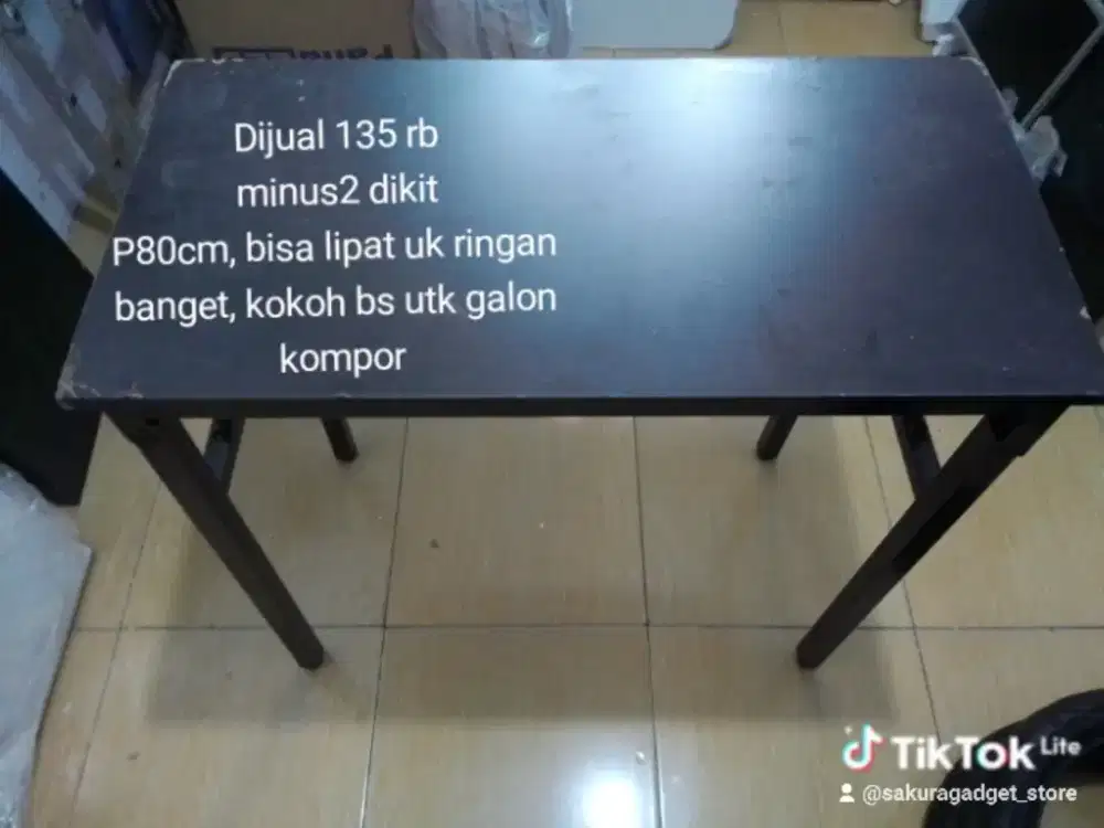 Rejek lama d gudang Meja Dagang lipat kokoh