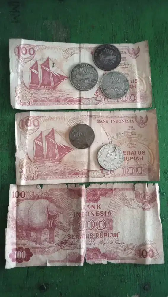 Jual borongan uang kertas kuno dan koin antik