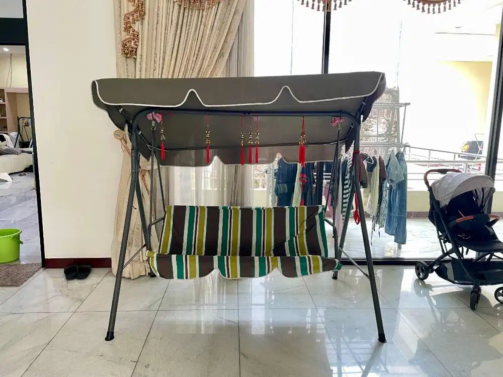 Kursi Ayunan Gantung Ayunan Tempat Tidur Ayunan Besi Fullset Tiang kan