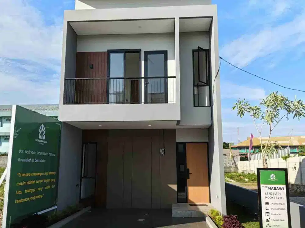 Rumah Modern Dalam Cluster Islami Dekat Sekolah Al Wildan Bekasi Utara