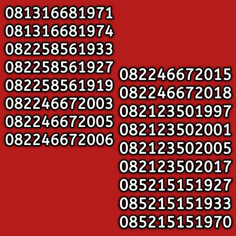 nomor cantik telkomsel simpati as seri tahun cantik