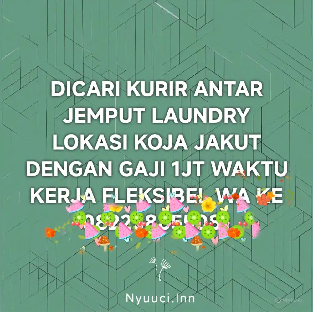 Lowongan Kerja Kurir Laundry
