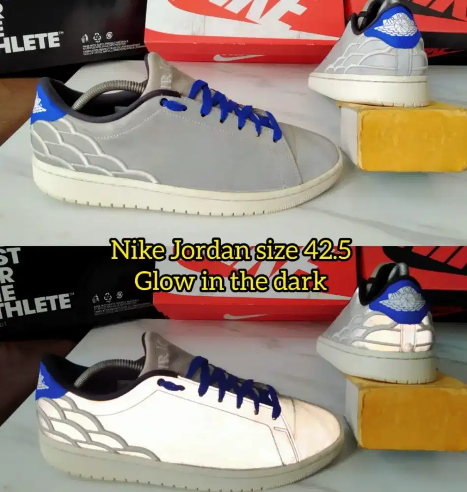 Sepatu Nike Jordan low glow in the dark