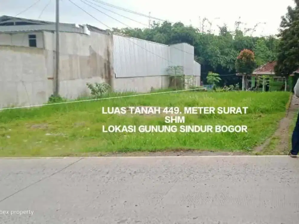 TANAH MURAH SUDAH SHM DI JALAN PRUIS DI GUNUNG SINDUR BOGOR