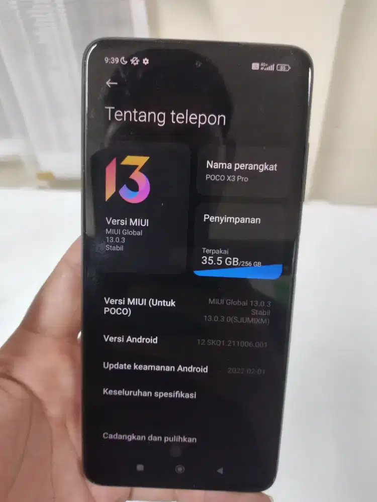 DIJUAL CEPAT POCO X3 PRO 8/256 GB