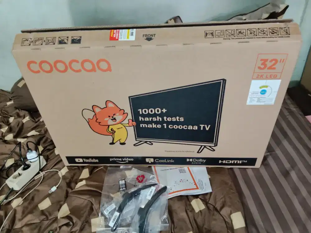 BARU,HRGA:1.390NET PAS,SMARTV COOCAA 32IN BARU'BISA YUTUBE INTERNET