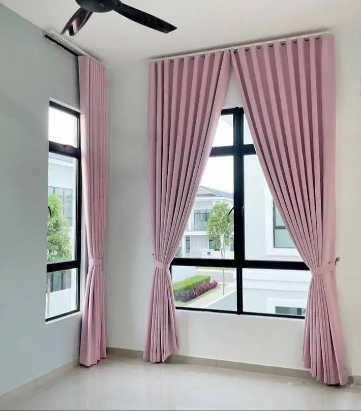 Jual Gorden Blackout Pasang Skat Klinik Hordeng Pintu Gordyn Vitrase