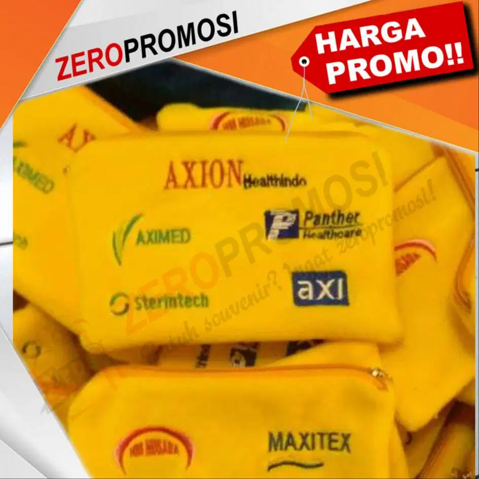 Pouch Custom Bordir Logo - Souvenir Kecil yang Dampaknya Besar untuk B