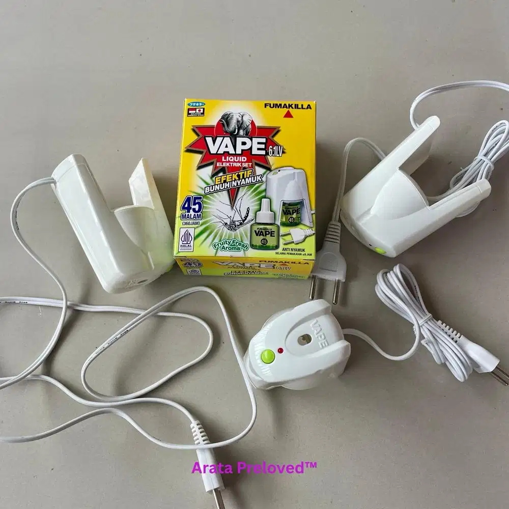 Alat Pengusir Nyamuk Liquid Elektrik Set 3pcs Original Brand New