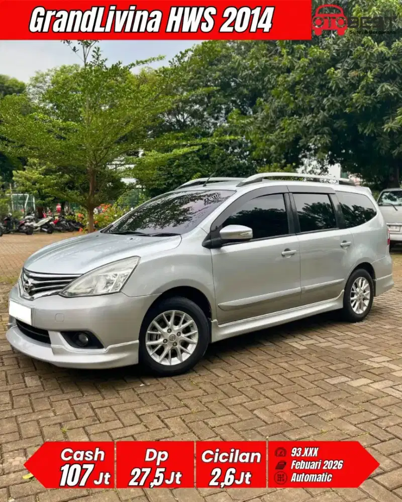 Cash Grand Livina HWS 1.5 AT 2014