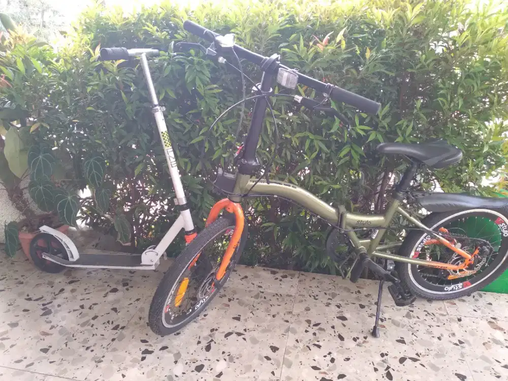 Jual cepat sepeda lipat & scooter dewasa